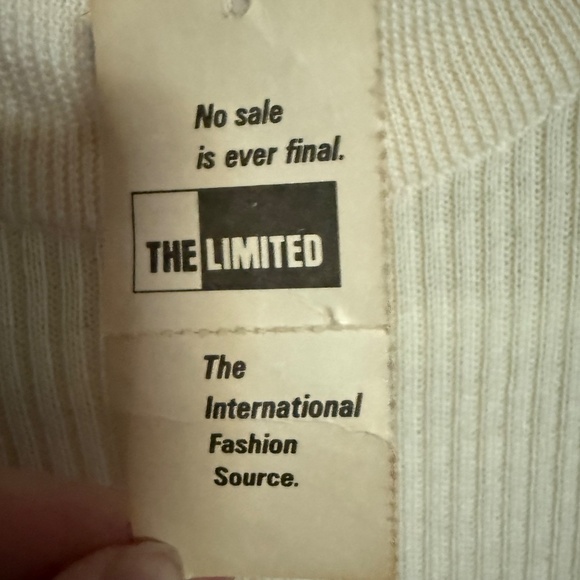 NWT Vintage The Limited  Wool Ribbed Knit Mock Neck Sweater Size Small Deadstock - Picture 11 of 12